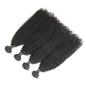 Authentic Real Curly Human Hair Weave Bundles Without Chemical Processed