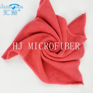 HUIJIE Supplier MIcrofiber Hand Towel Red color Microfiber Cleaning Cloth FOR