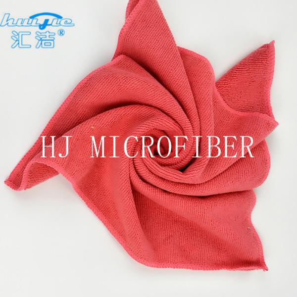 HUIJIE Supplier MIcrofiber Hand Towel Red color Microfiber Cleaning Cloth FOR