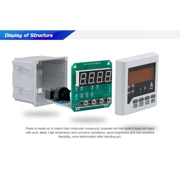 72*72 mm Single Phase LED Ampere Current Meter