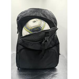Large Capacity Custom Football Backpack , Black Soccer Backpack With Shoe