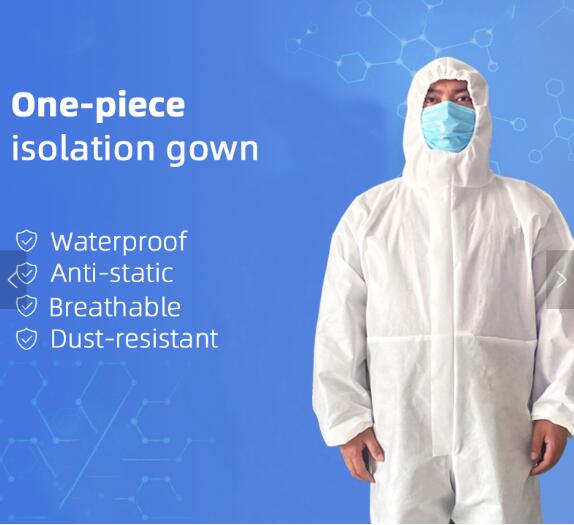 Patient Gowns Medical Disposable Protective Gown Coverall Suit SMS Non Woven Fabric Pull Head