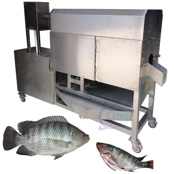 Buy Tilapia cleaning and gutting machine Herring Killing Fish Evisceration and Scaling Machine Fish Open Belly Machine at wholesale prices