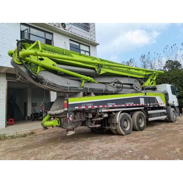 Zoomlion 49m Semi-Dry Truck Mounted Concrete Boom Pump Feeding Height 1540 2018 Model
