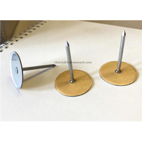 3.4mm Cupped Head Capacitor Discharge Weld Pins For Metal Air Duct Insulation