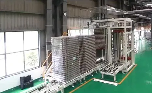 High Position De-Palletizer Empty Cans Unloading Grappier Machine