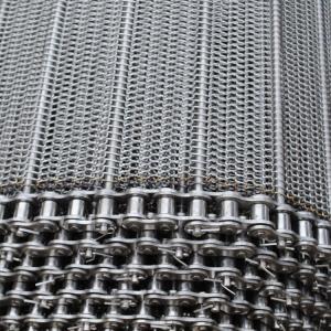 Compound Stainless Steel Spiral Freezer Wire Mesh Balance Weave Conveyor Belt