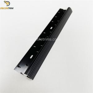 Anodized Black Carpet Edge Transition Strip Trim 7.7mm Thickness
