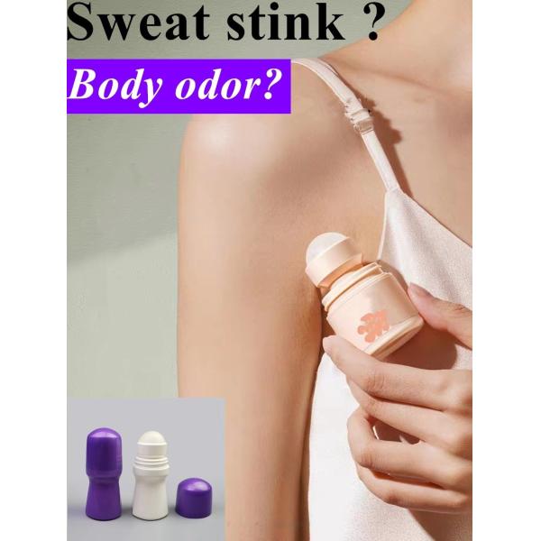 Buy 50ml HDPE Plastic Roll on Deodorant Bottle Roller Women Fragrant Body Bottle Child Kids Antiperspirant roller bottle at wholesale prices