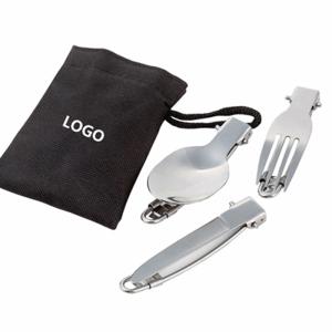 China Stainless Steel Outdoor Folding Picnic Tablewares Logo Customized on sale