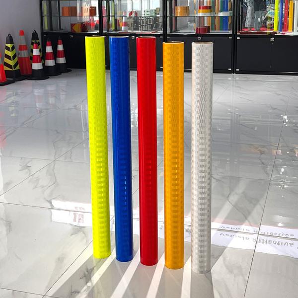 10 Years Service Life White Prismatic Reflective Sheeting For Traffic Signs