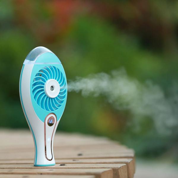 Novelty gifts Rechargeable Portable cooling air misting fan outdoor cooling mist