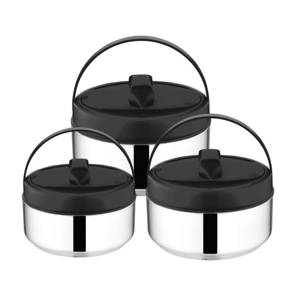 Handle Lunch Box School Office Bento 4pcs Stainless Steel Thermal Stock Pot Set
