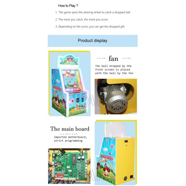 Luxurious Blister Amusement Game Machines / Master 'S Eggs Steel Wheels Control Lottery Ticket Machine
