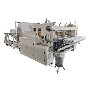 Quality 2 PCS 1400mm Width Rewinding Toilet Roll Making Machine for sale