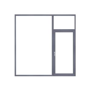Aluminum Villa House Glass Casement Windows with Horizontal Opening and