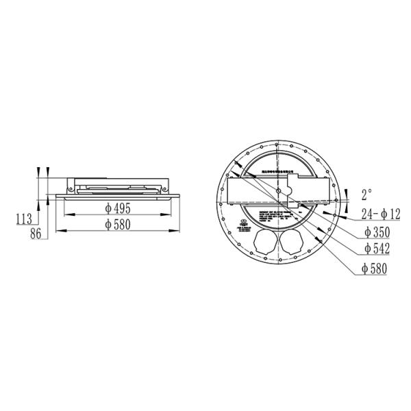 Grey Fuel Oil Tank Truck Manhole Cover With 24 Holes And Pump