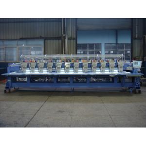 9 Needle 12 Head Embroidery Machine , Commercial Monogramming Machine