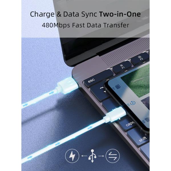 OEM SGS Micro USB Data Transfer Cable 5 Pin PVC Charging Cable