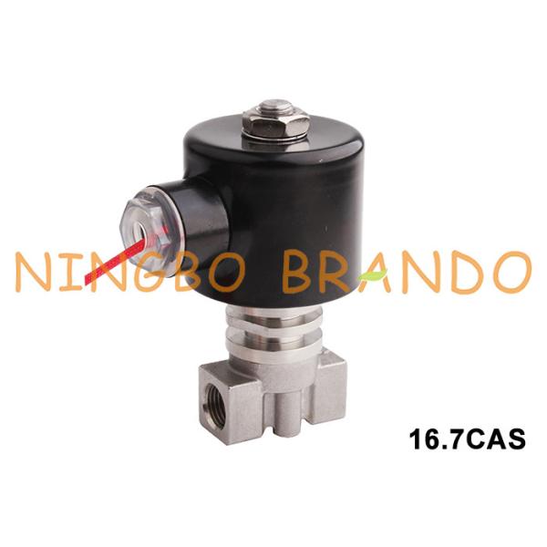 Very High Temperature Steam Stainless Steel Solenoid Valve 1/8'' 1/4'' 3/8'' 24V