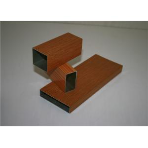 Windows Door Frame 1.4mm 6063 T5 Wood Grain Finish Aluminium Profiles