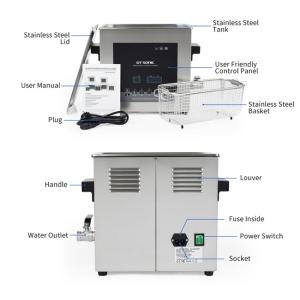 SS 6L Automatic Ultrasonic Cleaning Machine Parts Ultrasonic Cleaner With