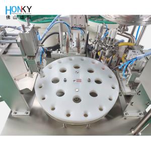 Full Automatic 2400BPH Rotary Vial Filling Machine For Cosmetic Cream Liquid