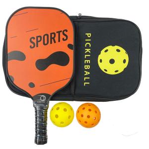 Orange Pickleball Racket Graphite Honeycomb Pickleball Paddles Carbon Fiber