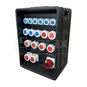 Syntax MD4 Three Phase 125A Power Distro Box In PE IP67 With Schneider Breakers