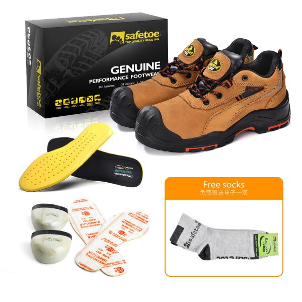 PU Sole Steel Toe Work Shoes In Genuine Cowhide Leather For Industrial Protection