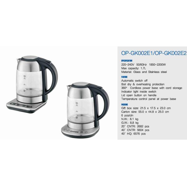 Smart App-Controlled Electric Glass Kettle for 220V/110V Fast Water Boiling