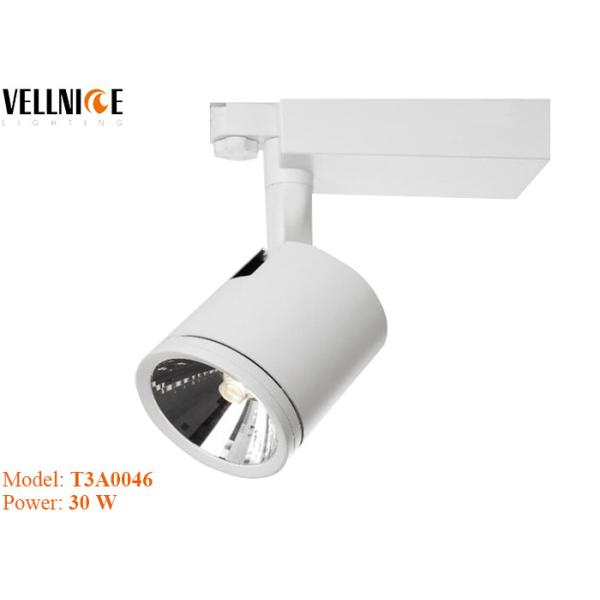Modern Adjustable 30W LED Track Lights , High Lumens Output Surface Mounted
