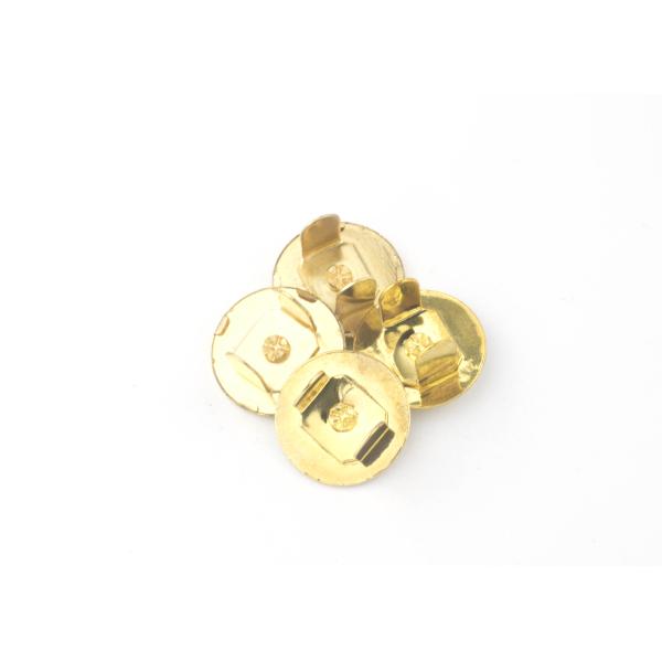 Decorative Metal Bag Magnetic Button 18mm Diameter Light Gold Fashion Design