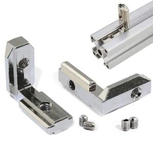 T V Slot Accessories L Shape 90 Degree Inside Hidden Corner Bracket 4040 With