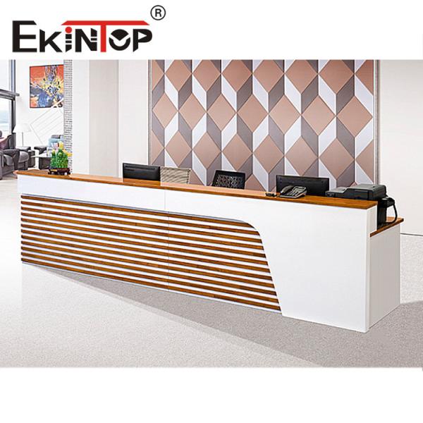 Buy Minimalist Modular Reception Table Pine Wood Material For Officeworks at wholesale prices