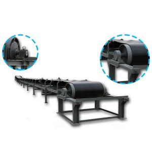 Chemicals Steep Reversible Inclined Belt Conveyor Non Deviation Lightweight