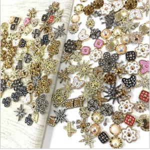 Quality new arrival plating rhinestone pearl rivet with nail garment/shoe decorations for sale