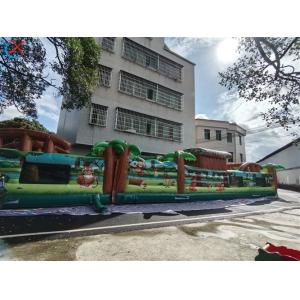 Commercial Giant Inflatable Obstacle Course Zoo Adventure Obstacle Course Bounce