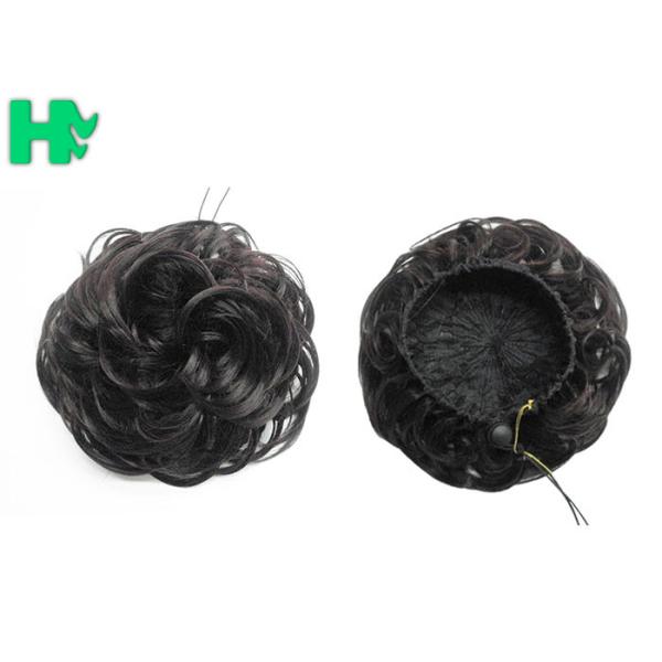 Chignon Hair Bun Synthetic Hair Pieces , Hair Extension Pieces