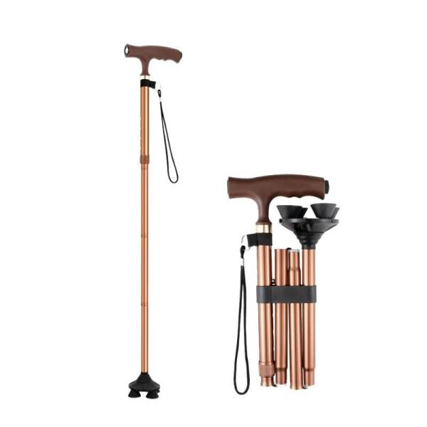 Buy Disabled Four Legs Medical Walking Crutches Aluminium Alloy For Outdoor at wholesale prices