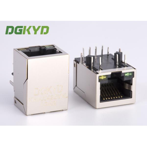 Buy 1x1 Single Port 90 Degree 8P8C RJ45 Jack 10/100Base With Transformer Customized RJ45 With Transformer at wholesale prices