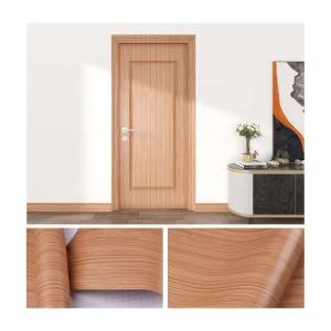 Modern Style PVC Natural Embossed Wood Grain Self Adhesive Decorative Wallpaper