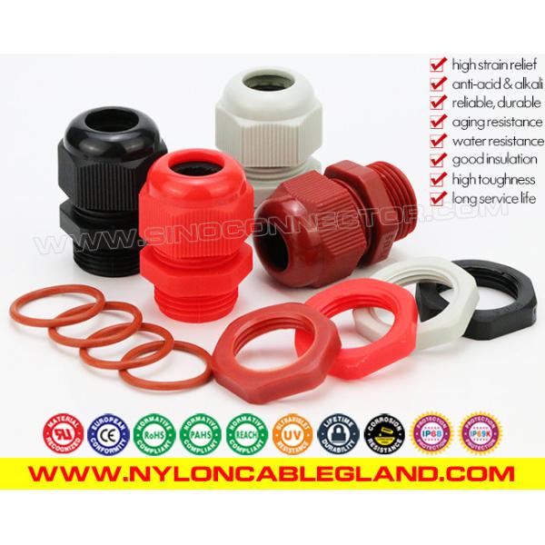 IP68/IP69K Ratings Nylon Polymer Polyamide Cable Glands Joints Cord Connectors with Waterproof Seals & O-rings IP68 / IP69K Ratings Nylon Polymer Polyamide Cable Glands Joints Cord Connectors with Waterproof Seals & O-rings