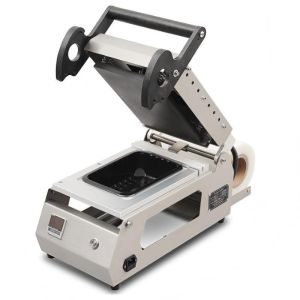 Compact Design 304 Stainless Steel Electrically Heated Manual Tray Sealing