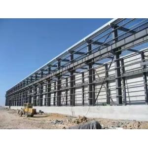 Red Construction Steel Structure ,High Rise Garage Frame for Industrial Building