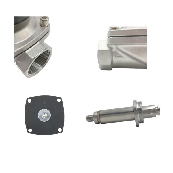 2/2 Way Normally Closed Direct Drive Aluminum Body 2S400-40 1-1/2" Stainless Steel Solenoid Diaphragm Valve