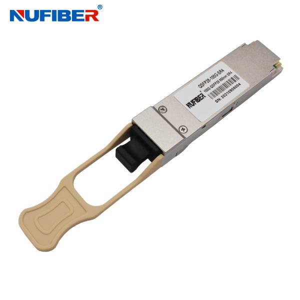 Buy QSFP28-100G-SR4 MPO Connector QSFP28 100G SR4 , 100GBASE SR4 QSFP Transceiver 850nm 100m at wholesale prices