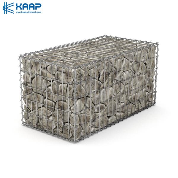Buy 3mm Welded Mesh Gabion Stone Galvanized Multi Size Net Retaining Wall at wholesale prices