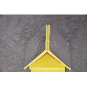 Fiber Glass Wool Board , Yellow Glasswool Mechanical Board Insulation