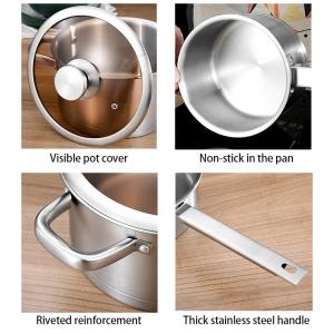 Amazon Top Seller Multipurpose 6PCS Pot Stainless Steel Frying Pan Cookware Sets